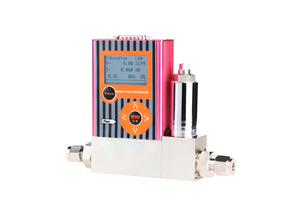 Digital Mass Flow Controller (MFC) used for precise gas flow control in semiconductor manufacturing process